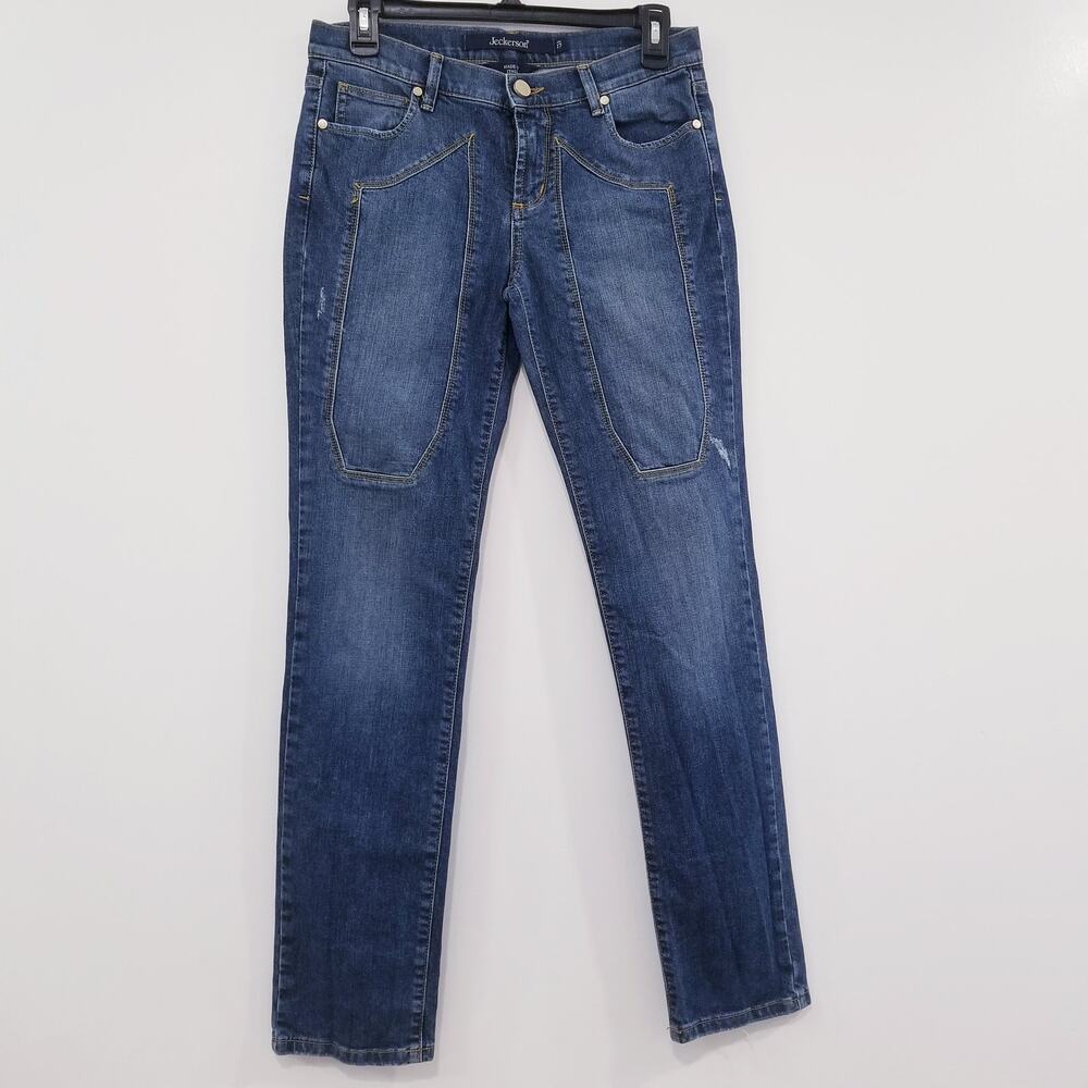 Jeckerson Jeans Judi Blue Denim Distressed